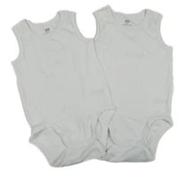 2x Bílé body H&M
