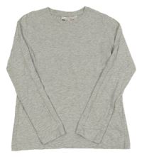 Šedé melírované pyžamové triko H&M
