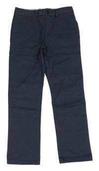 Modrošedé plátěné chino kalhoty River Island