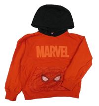 Červeno-černá mikina se Spider-manem a kapucí Sinsay