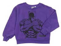 Fialová oversize mikina Černý Panter Marvel