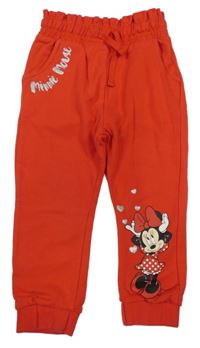 Červené tepláky s Minnie Disney