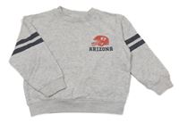 Šedá melírovaná mikina s helmou H&M