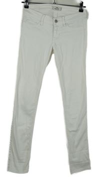 Dámské bílé skinny rifle Hollister vel. 25/29