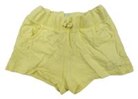 Žluté teplákové kraťasy H&M