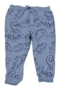 Modrošedé tepláky s dinosaury PRIMARK