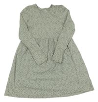 Khaki vzorované šaty H&M