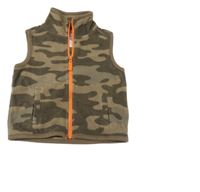 Khaki army fleecová propínací vesta Carter's
