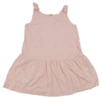 Bílo-růžová proužkovaná šatová tunika H&M