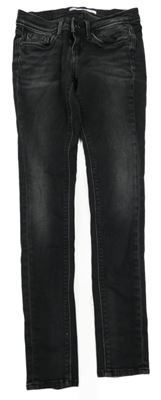 Antracitové teplákové skinny rifle Pepe Jeans