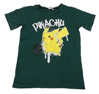 Smaragdové tričko s Pikachu