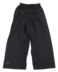 Černé šusťákové nepromokavé funkční kalhoty MOUNTAIN WAREHOUSE