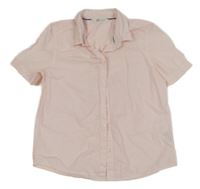 Světlerůžovo-bílá pruhovaná košile H&M