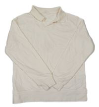 Smetanová mikina s límečkem H&M