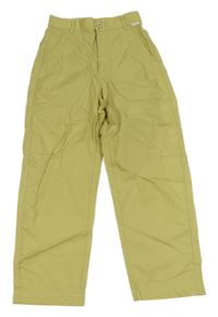 Okrovoolivové kostkované plátěné kalhoty G-STAR RAW