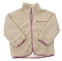 Smetanová huňatá bunda PRIMARK
