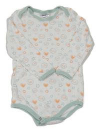 Bílo-mentolové body s nápisy a srdíčky a hvězdičkami SeaSons