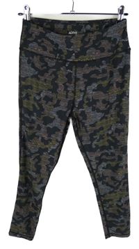 Dámské černé army sportovní funkční legíny TU 