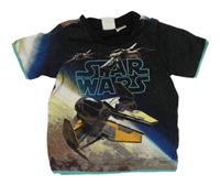 Černé melírované tričko - Star wars