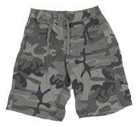 Šedé army šusťákové outdoorové kraťasy Patagonia 