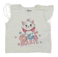 Bílé tričko s kočkou Primark