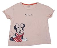 Růžové tričko s Minnie C&A