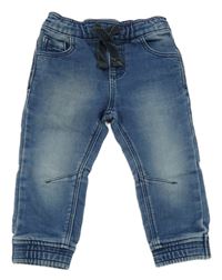Modré teplákové cuff rifle Denim Co.