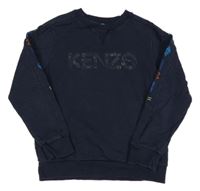 Tmavomodrá mikina s logem Kenzo