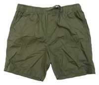 Khaki plátěné kraťasy Primark