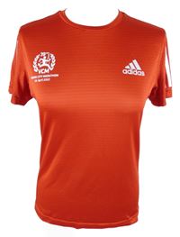 Dámské červené sportovní funkční tričko Adidas 
