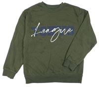 Khaki mikina s nápisem Primark