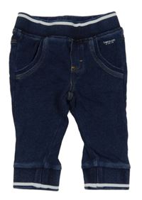 Tmavomodré teplákové cuff rifle s úpletovým pasem Timberland