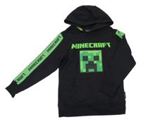 Černá mikina s kapucí - Minecraft