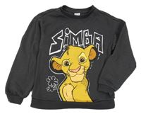 Tmavošedá mikina se Simbou Disney