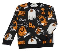 Černá mikina s dýněmi H&M