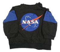 Černo-modrá mikina s logem - Nasa H&M