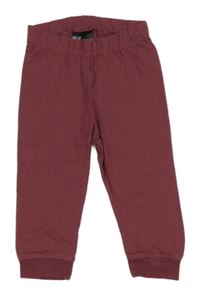 Vínové pyžamové kalhoty H&M