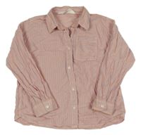 Červeno-bílo-modrá pruhovaná košile H&M