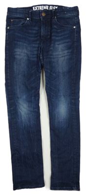 Tmavomodré skinny fit extreme flex rifle H&M