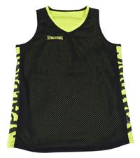 Černo-neonové sportovní funkční oboustranné tílko 