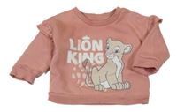 Starorůžová mikina s Nalou a volánky - Lví král Primark