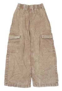 Hnědé široké cargo rifle H&M
