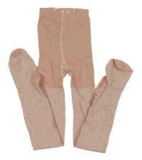 Světlerůžové punčocháče se srdíčky H&M