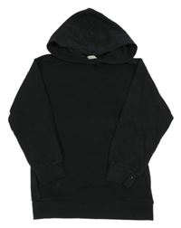 Černá mikina s nápisem a kapucí H&M