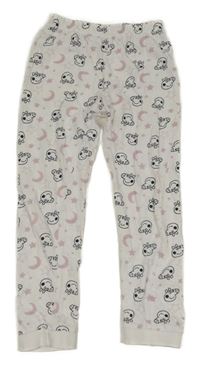 Bílé pyžamové kalhoty s Peppou 