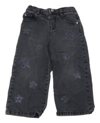 Antracitové rifle s hvězdami Zara