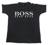 Černé tričko s logem Hugo Boss 