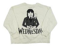 Smetanová mikina s Wednesday Zara