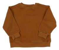 Hnědá žebrovaná mikina Mothercare