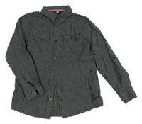 Černo-bílá kostkovaná košile H&M
